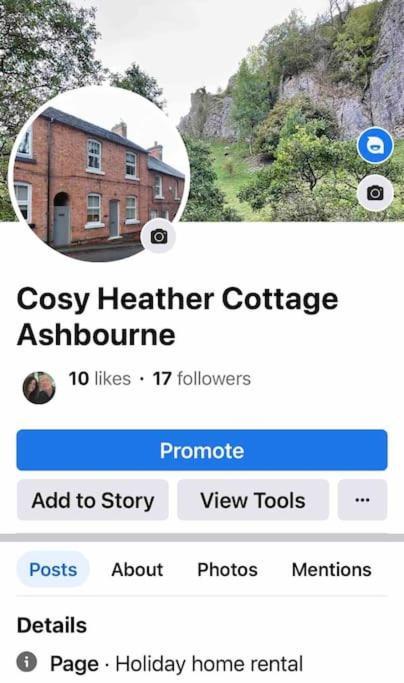 Cosy Heather Cottage Ashbourne  Extérieur photo